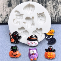 Molde silicona halloween x6