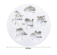 Molde silicona halloween x6 - comprar online