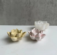 Molde de silicona mini flor de loto abierta