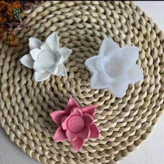 Molde de silicona mini flor de loto abierta - Nonnalucia