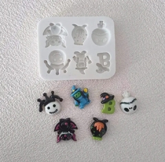 Molde silicona muñecos halloween