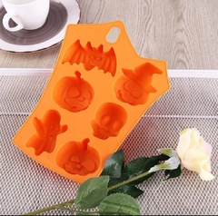 Molde silicona halloween x 6 murciélago