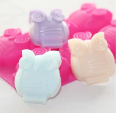 Molde de silicona búhos x6 en internet