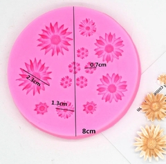 Molde silicona gerbera o margarita x 13 - comprar online