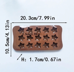 Molde silicona bombon estrellas - comprar online