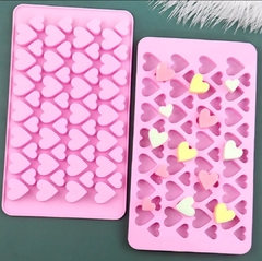 Molde silicona mini corazones 2 tamaños en internet