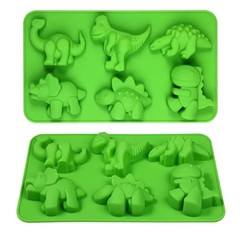 Molde silicona dinos x 6 grandes - tienda online