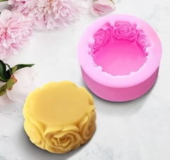 Imagen de Molde silicona circular rosas