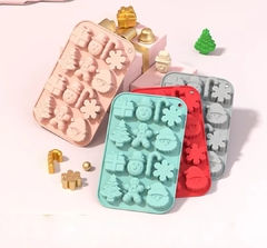 Molde silicona navideño x 14