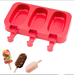 Molde silicona paleta helada x 3 - tienda online