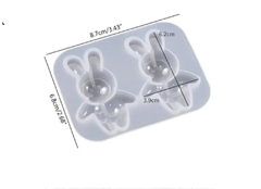 Molde de silicona conejitos x 2 - tienda online
