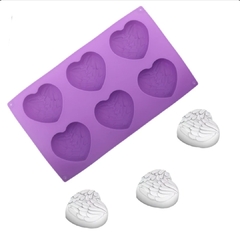 Molde corazon de plumas x 6 en internet