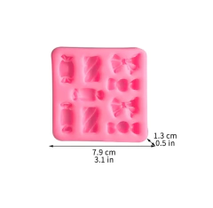 Molde de silicona moños y caramelos - comprar online