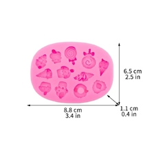 Molde de silicona golosinas x12 - tienda online