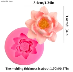 Molde de silicona flor loto abierta chica - comprar online