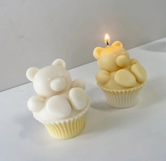 Molde silicona oso cupcake con patitas - Nonnalucia