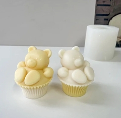 Molde silicona oso cupcake con patitas - comprar online