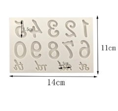 Molde silicona numeros happy birthday - comprar online