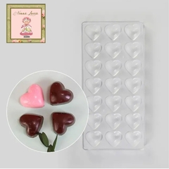 Molde acrilico bombon corazon