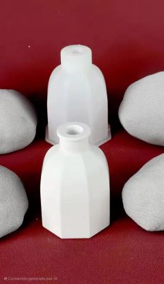 Molde silicona florero facetado en internet
