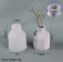 Molde silicona florero rayado - comprar online