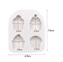 Molde de silicona cupcake x 4 en internet