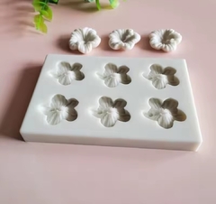 Molde silicona flores tropicales x 6 - Nonnalucia