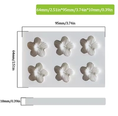 Molde silicona flores tropicales x 6 - comprar online