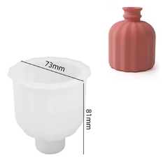 Molde silicona florero facetado - tienda online