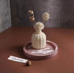 Molde silicona florero facetado
