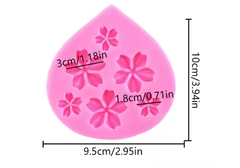 Molde silicona flor tropical x 6 - comprar online