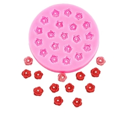 Molde silicona mino rosas x 20 en internet