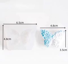 Molde de silicona mariposa de flores - Nonnalucia