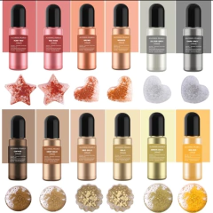 Colorantes liquidos para resina metalizados x 12 tonos - tienda online