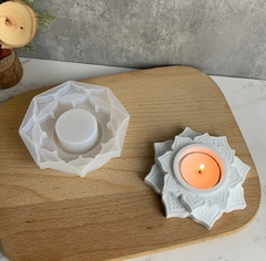 Molde silicona portavela mandala - comprar online