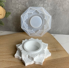 Molde silicona portavela mandala - Nonnalucia