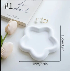 Molde silicona mini bandeja flor - comprar online