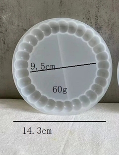 Molde silicona mini bandeja con borde burbujas - Nonnalucia