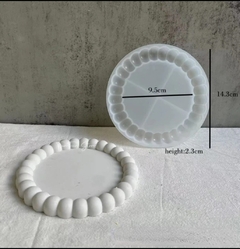 Imagen de Molde silicona mini bandeja con borde burbujas