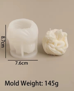 Molde silicona angel en nido en internet