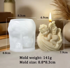 Molde silicona angel en nido - comprar online