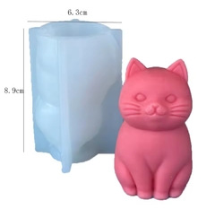 Molde silicona gato 3d - comprar online