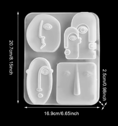 Molde de silicona vela Picasso - comprar online
