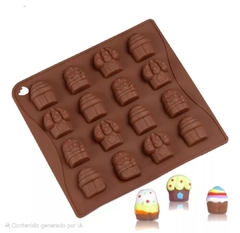 Molde silicona bombones cupcake