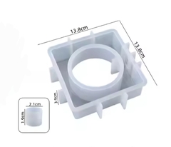 Molde silicona florero cuadrado - Nonnalucia