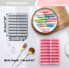 Molde de silicona barritas estampadas x 16 en internet