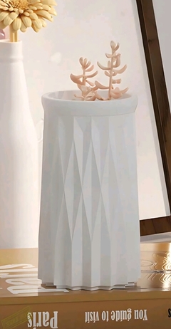 Molde silicona florero cristal