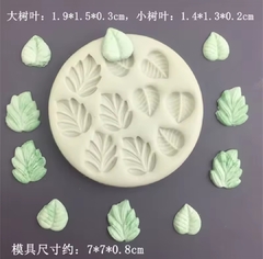 Molde silicona hojas varias x 10 - comprar online