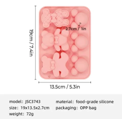 Molde silicona oso y Mickey x 6 - comprar online