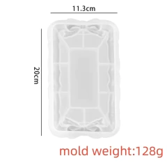 Molde silicona bandeja rectangular con moño (2627/y090) en internet
